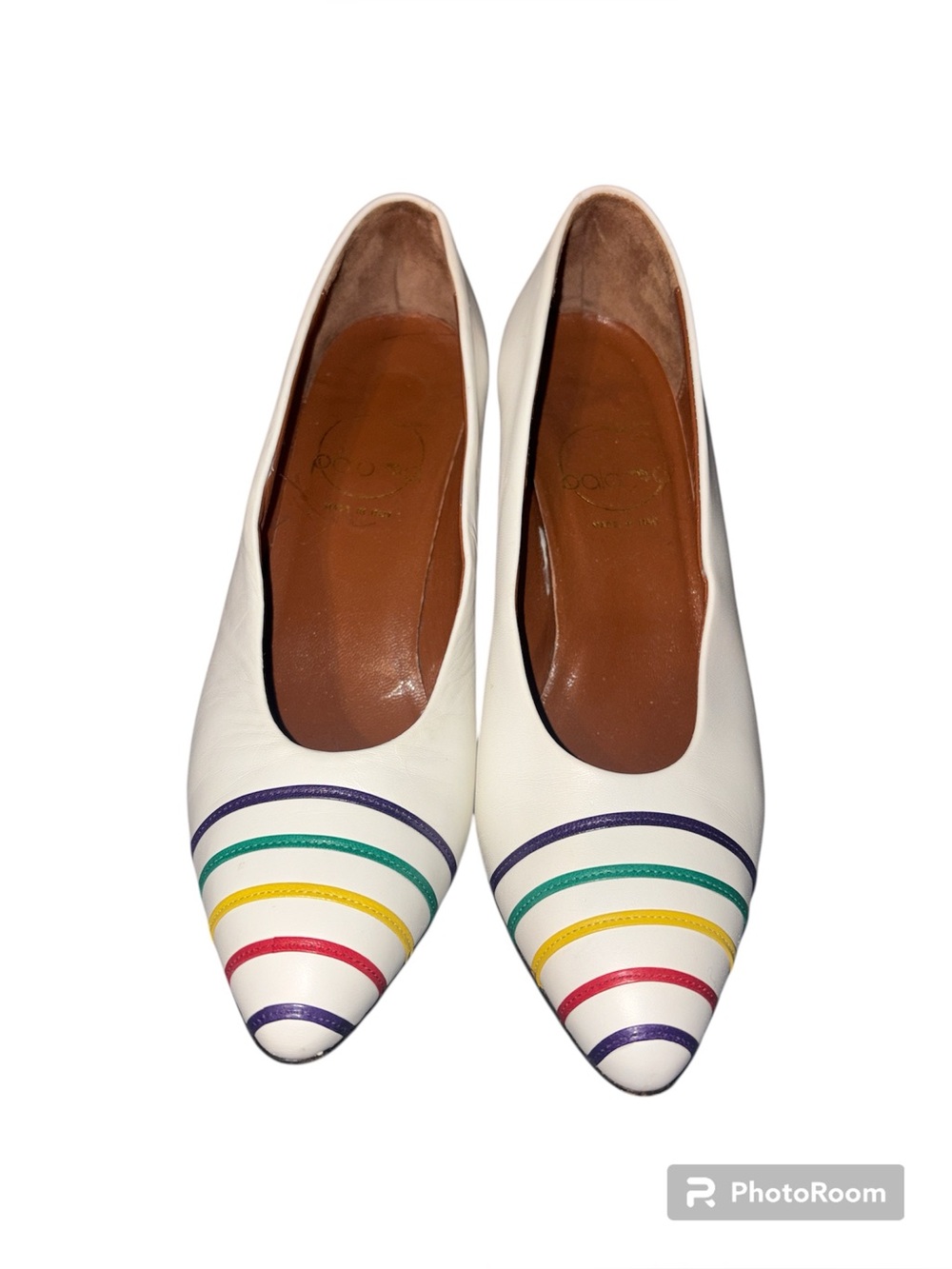 Extremely Rare Paloma Picasso Multicolor Heels Late 1970s-1980s